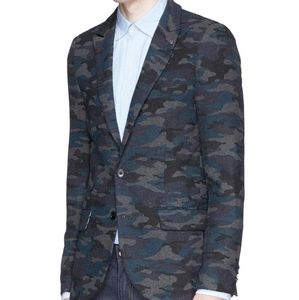 Scotch & Soda Men's Camo Blazer